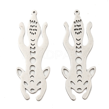 201 Stainless Steel Big Pendants STAS-M318-05P-1