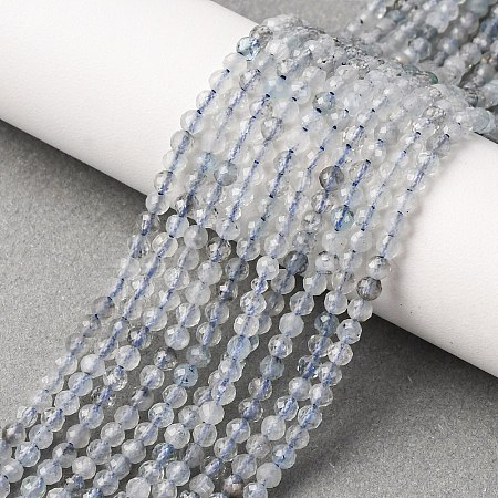 Natural Aquamarine Beads Strands G-F509-10-3mm-1