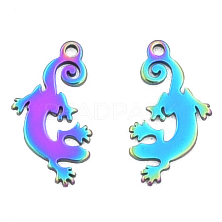 Ion Plating(IP) 201 Stainless Steel Pendants STAS-N098-088M-1