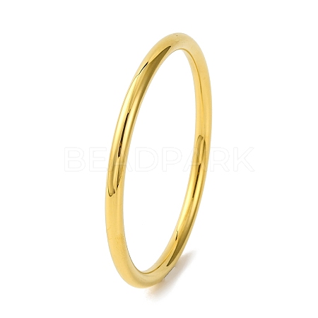 Ion Plating(IP) Plain 304 Stainless Steel Bangles for Women BJEW-B104-32B-G-1