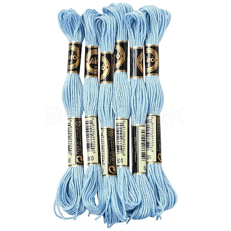 6Bundles Polyester Embroidery Floss OCOR-YW0001-25E-1