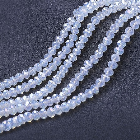 Electroplate Glass Beads Strands EGLA-A034-J10mm-B06-1