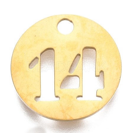 304 Stainless Steel Pendants STAS-F233-14G-1
