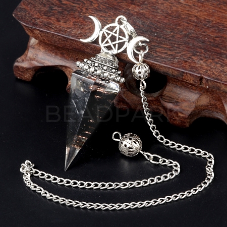 Natural Obsidian Chip & Resin Orgonite Dowsing Pendulum Big Pendants PW-WG36861-10-1