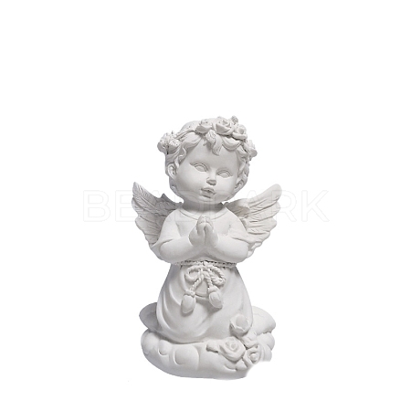 Resin Praying Angel Statue Figurines Home Outdoor Garden Decoration DJEW-PW0012-027B-1