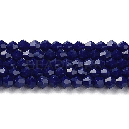 Opaque Solid Color Imitation Jade Glass Beads Strands GLAA-F029-P4mm-10-1