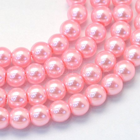 Baking Paint Glass Pearl Bead Strands HY-Q003-3mm-53-1