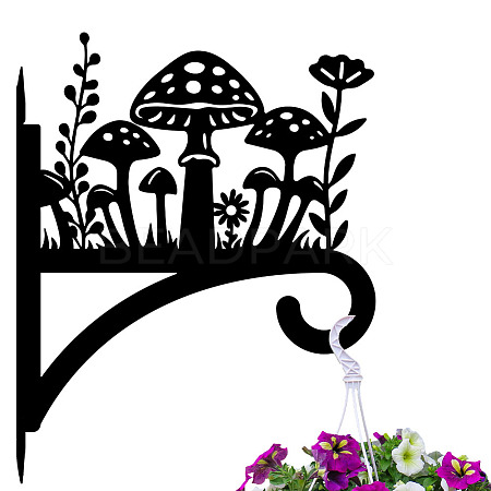 Iron Hanging Plant Hanger Bracket HJEW-WH0095-006-1