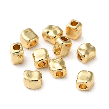 Rack Plating Brass Spacer Beads KK-K346-30G-1