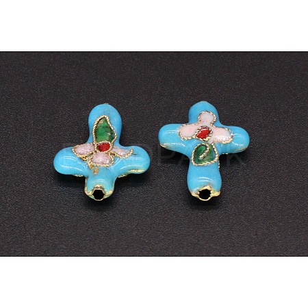 Handmade Cloisonne Beads FIND-PW0024-25C-1