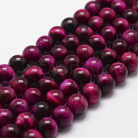 Natural Tiger Eye Bead Strands G-D840-54-8mm-04-1