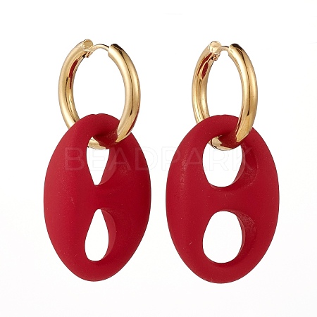 304 Stainless Steel Huggie Hoop Earrings EJEW-JE04441-01-1
