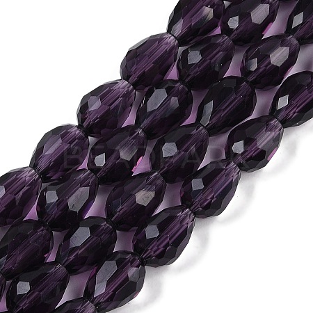 Transparent Glass Beads Strands EGLA-N013-T6mm-D06-1