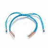 Nylon Cord Braided Bead Bracelets Making BJEW-F360-FRG06-1