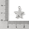 Ocean Theme Anti-Tarnish 304 Stainless Steel Pendants STAS-Z092-06P-03-3