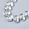 Electroplate Glass Beads Strands EGLA-N008-012-A01-3