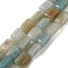 Natural Flower Amazonite Beads Strands G-G085-A09-01-1