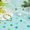 100Pcs Transparent Glass Pendants GLAA-SC0002-45-4