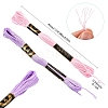 6Bundles 6 Colors Polyester Embroidery Floss OCOR-YW0001-24E-3
