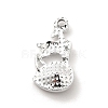 UV Plating Alloy Glass Pendants PALLOY-M209-03P-3