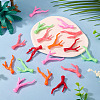20Pcs 5 Colors Acrylic Pendants OACR-TA0004-21-5