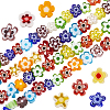 Handmade Millefiori Glass Bead Strands LAMP-LT0001-09A-1