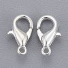 Silver Color Plated Zinc Alloy Lobster Claw Clasps X-E103-S-2