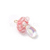 Glass Seed Beaded Jellyfish Pendants PALLOY-MZ00706-04-3