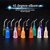 BENECREAT 120Pcs 12 Colors Plastic Fluid Precision Blunt Needle Dispense Tips TOOL-BC0001-22-5