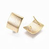 Brass Stud Earring Findings KK-N233-018-NF-3