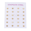 304 Stainless Steel Ear Studs X-EJEW-E225-01G-3