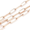 Ion Plating(IP) 304 Stainless Steel Paperclip Chains CHS-O010-03RG-1