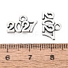 New Year's Day Tibetan Style Alloy Charms FIND-N014-01AS-3