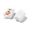 Cartoon White Cat Resin Decoden Cabochons CRES-R203-01B-2