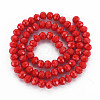 Opaque Solid Color Glass Beads Strands EGLA-A034-P4mm-D22-2