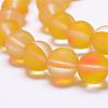 Synthetic Moonstone Beads Strands G-F142-10mm-12-3