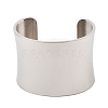 304 Stainless Steel Open Cuff Bangles BJEW-U015-01P-5