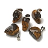 Natural Tiger Eye Pendants G-Z067-02P-13-2