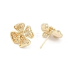 Brass Stud Earring Findings KK-Z099-05G-02-2