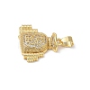 Micro Pave Clear Cubic Zirconia Pendants KK-L253-13G-04-2