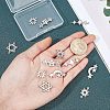 12Pcs 6 Style 304 Stainless Steel Link Connectors STAS-FH0001-46-5