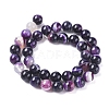 Natural Striped Agate/Banded Agate Beads Strands G-G582-4mm-52-2