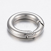 Tarnish Resistant 304 Stainless Steel Spring Gate Rings STAS-P198-09C-2