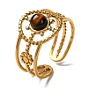 Natural Tiger Eye Finger Rings RJEW-Q822-04G-02-1