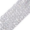 Electroplate Glass Beads Strands LS-EGLA-D018-8x8mm-01-4