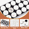 15Pcs Round Acrylic Loose Diamond Storage Box Sets VBOX-WH0005-07-4
