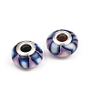Handmade Polymer Clay European Beads CLAY-K002-C14-1-2