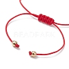 3Pcs 3 Styles Christmas Glass Braided Bead Bracelet Sets BJEW-JB10892-5