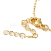 Brass Micro Pave Clear Cubic Zirconia Pendant Necklaces for Women NJEW-S429-05G-03-3