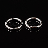 Silver Color Plated Brass Open Jump Rings X-JRC8MM-S-2